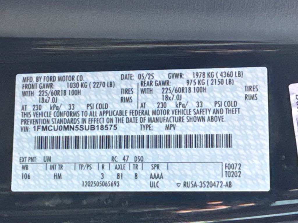 2025 Ford Escape ST-Line