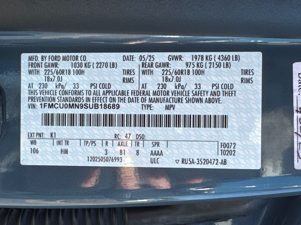 2025 Ford Escape ST-Line