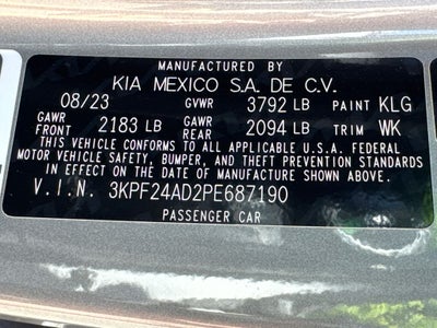 2023 Kia Forte LXS