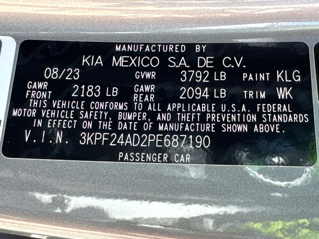 2023 Kia Forte LXS
