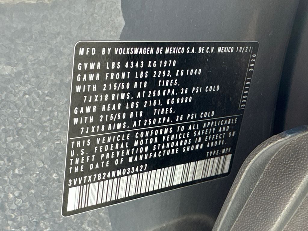 2022 Volkswagen Taos 1.5T SE