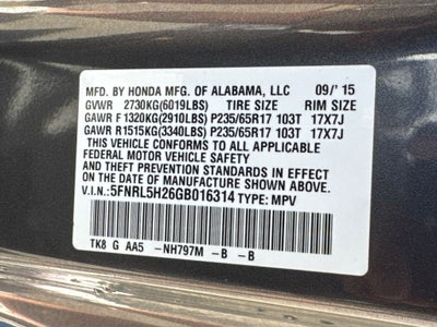 2016 Honda Odyssey LX