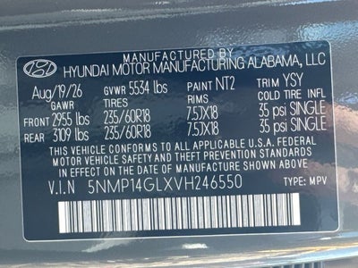 2027 Hyundai Santa Fe SE