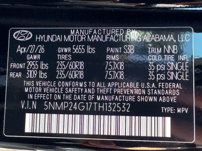 2026 Hyundai Santa Fe Hybrid SEL