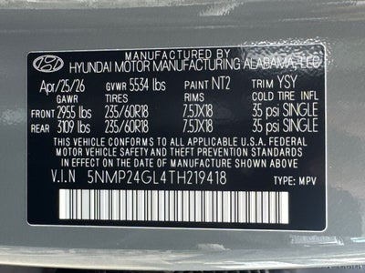 2026 Hyundai Santa Fe SEL