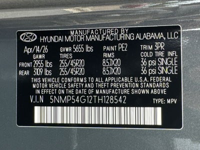 2026 Hyundai Santa Fe Hybrid Calligraphy