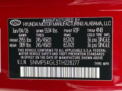 2026 Hyundai Santa Fe Calligraphy