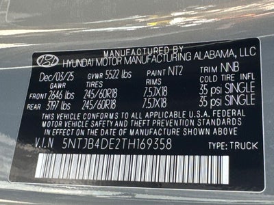 2026 Hyundai Santa Cruz SEL