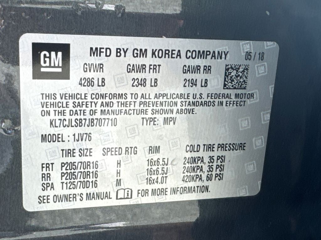 2018 Chevrolet Trax LT