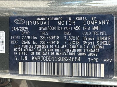 2025 Hyundai Tucson Hybrid SEL Convenience