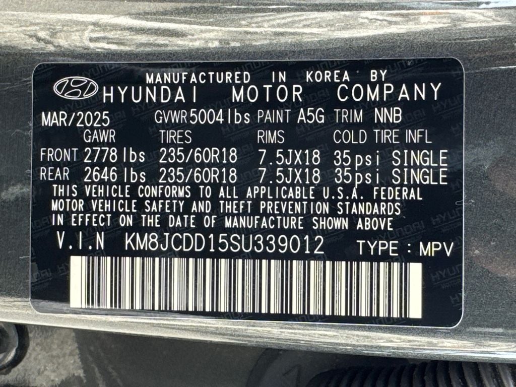 2025 Hyundai Tucson Hybrid SEL Convenience