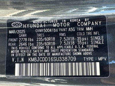 2025 Hyundai Tucson Hybrid SEL Convenience