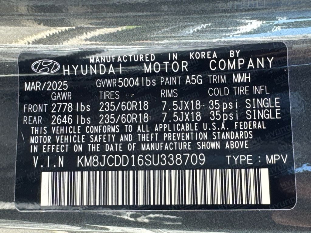2025 Hyundai Tucson Hybrid SEL Convenience