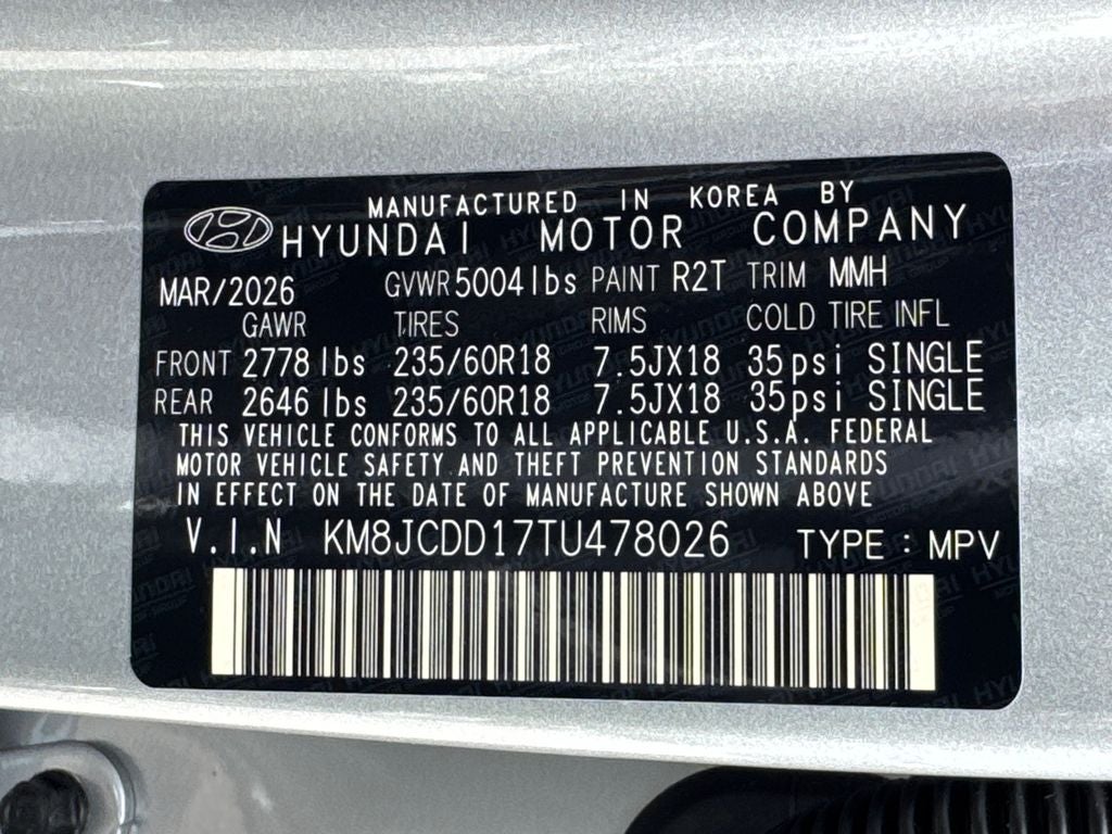 2026 Hyundai Tucson Hybrid SEL Convenience