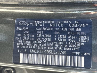 2025 Hyundai Tucson Hybrid SEL Convenience