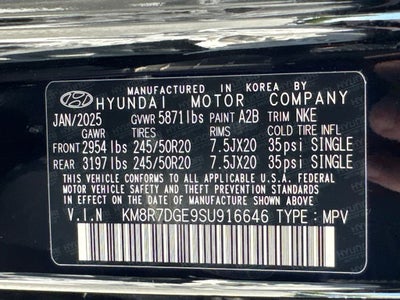 2025 Hyundai Palisade Calligraphy Night Edition