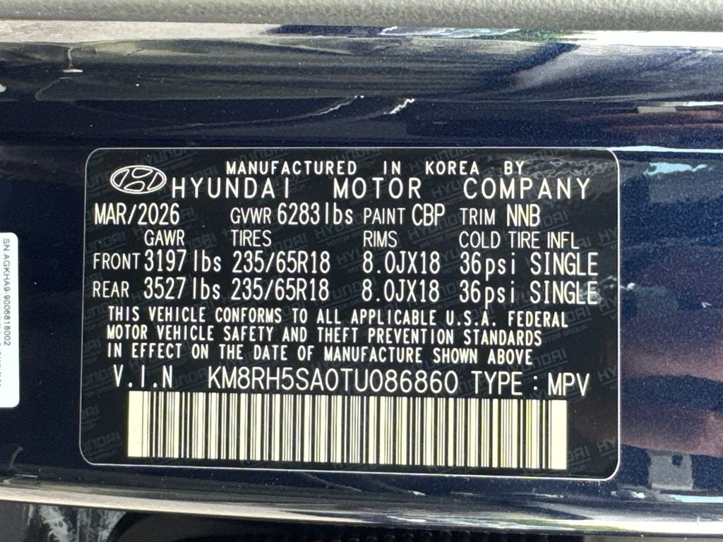 2026 Hyundai Palisade Hybrid Blue SEL Premium 7 Passenger