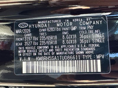 2026 Hyundai Palisade Hybrid Blue SEL Premium 7 Passenger