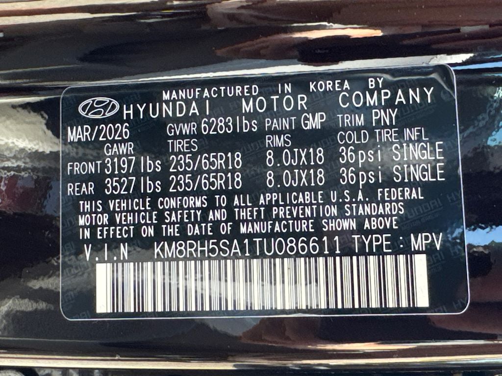 2026 Hyundai Palisade Hybrid Blue SEL Premium 7 Passenger