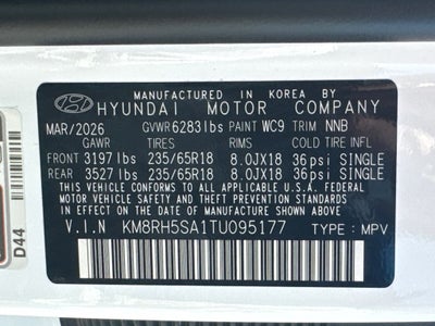 2026 Hyundai Palisade Hybrid Blue SEL Premium 8 Passenger