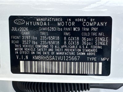 2027 Hyundai Palisade Hybrid Blue SEL Premium 7 Passenger