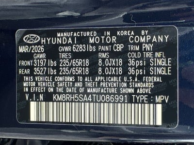 2026 Hyundai Palisade Hybrid Blue SEL Premium 7 Passenger