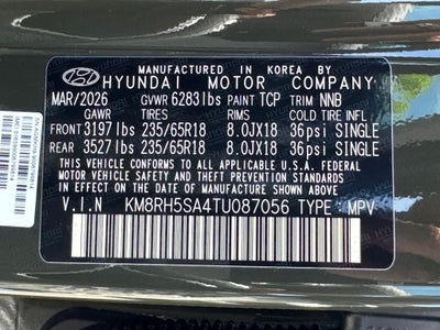 2026 Hyundai Palisade Hybrid Blue SEL Premium 7 Passenger