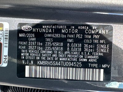2026 Hyundai Palisade Hybrid Blue SEL Premium 8 Passenger