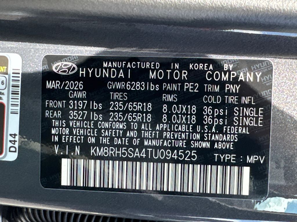 2026 Hyundai Palisade Hybrid Blue SEL Premium 8 Passenger