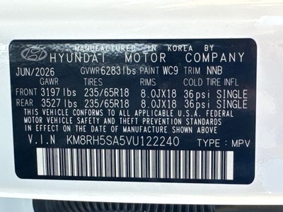 2027 Hyundai Palisade Hybrid Blue SEL Premium 8 Passenger