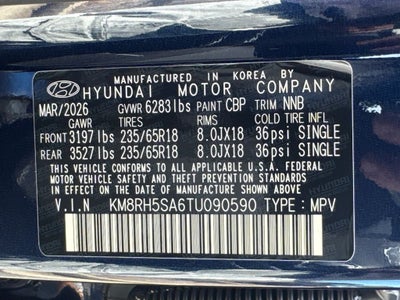 2026 Hyundai Palisade Hybrid Blue SEL Premium 8 Passenger