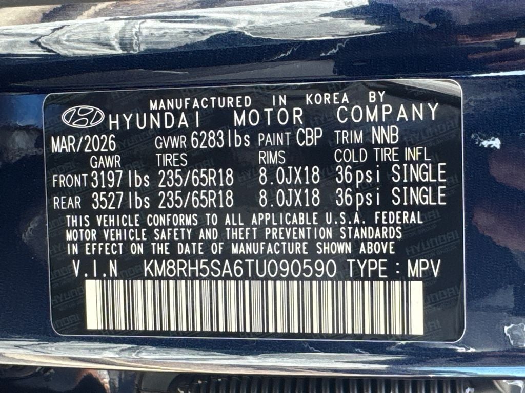 2026 Hyundai Palisade Hybrid Blue SEL Premium 8 Passenger