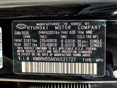 2027 Hyundai Palisade Hybrid Blue SEL Premium 8 Passenger