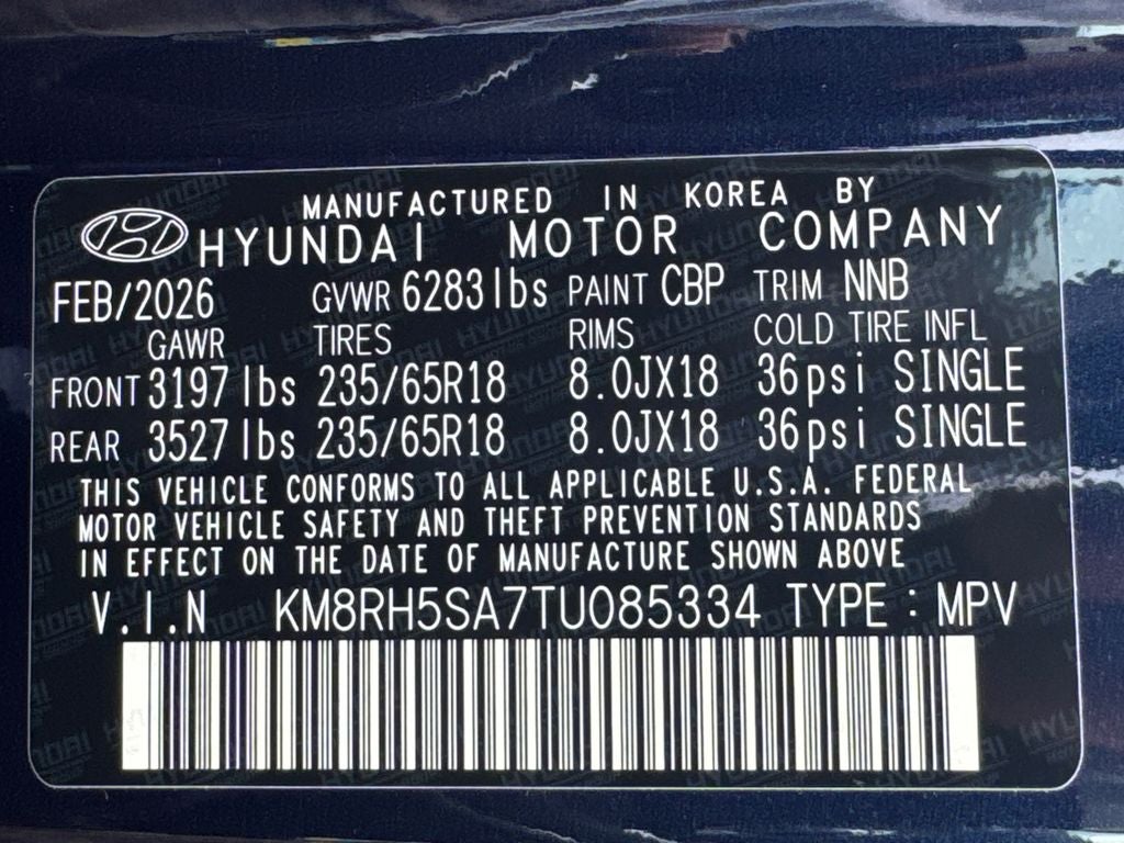 2026 Hyundai Palisade Hybrid Blue SEL Premium 8 Passenger