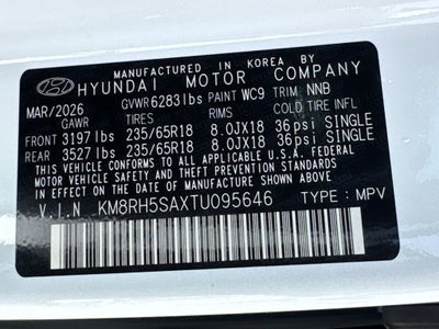 2026 Hyundai Palisade Hybrid Blue SEL Premium 7 Passenger