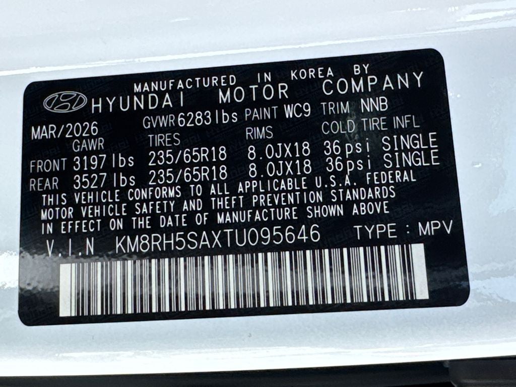 2026 Hyundai Palisade Hybrid Blue SEL Premium 7 Passenger