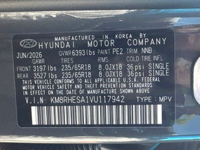 2027 Hyundai Palisade Hybrid SEL Premium 8 Passenger