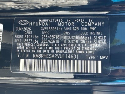 2027 Hyundai Palisade Hybrid SEL Premium 8 Passenger