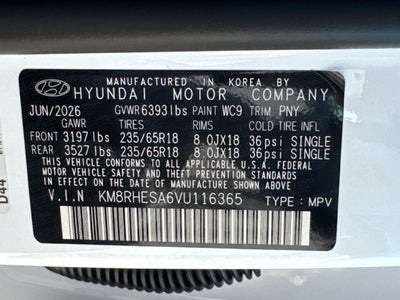 2027 Hyundai Palisade Hybrid SEL Premium 8 Passenger