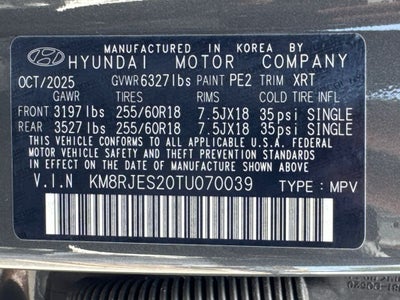 2026 Hyundai Palisade XRT Pro
