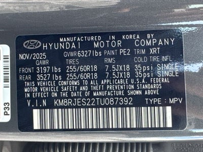 2026 Hyundai Palisade XRT Pro