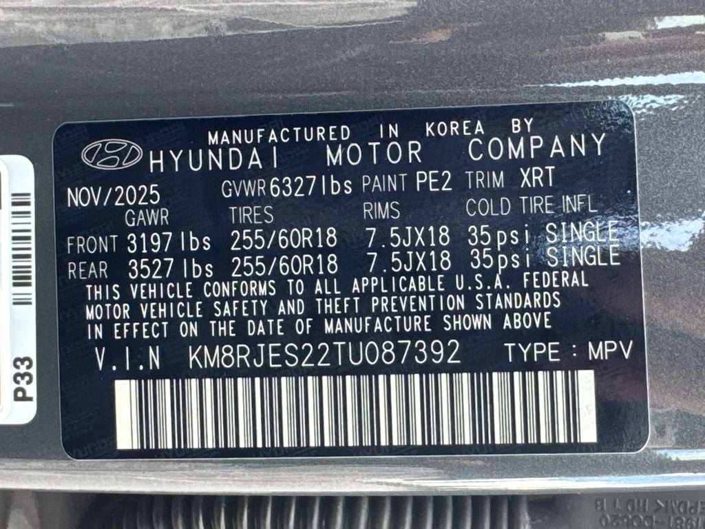 2026 Hyundai Palisade XRT Pro