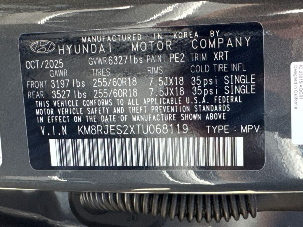 2026 Hyundai Palisade XRT Pro