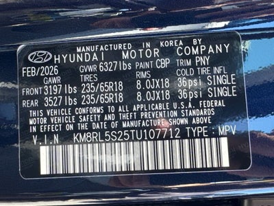 2026 Hyundai Palisade SEL 7 Passenger