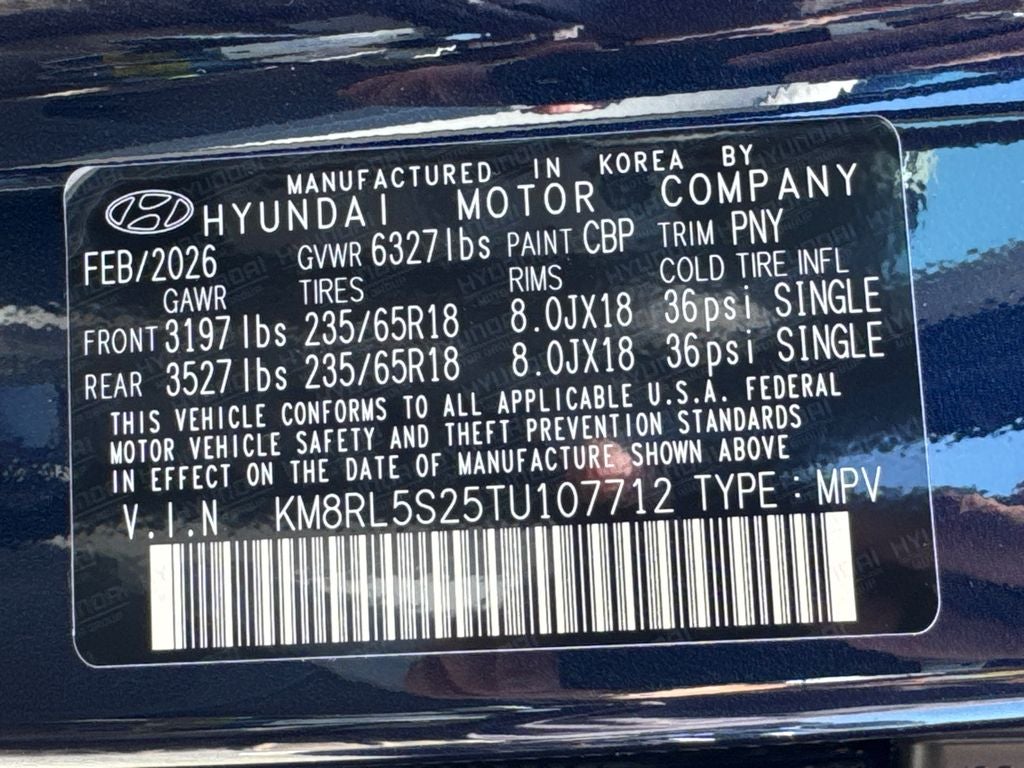 2026 Hyundai Palisade SEL 7 Passenger