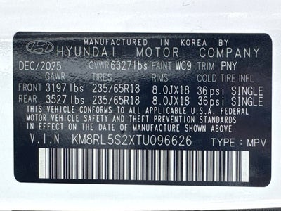 2026 Hyundai Palisade SEL 7 Passenger