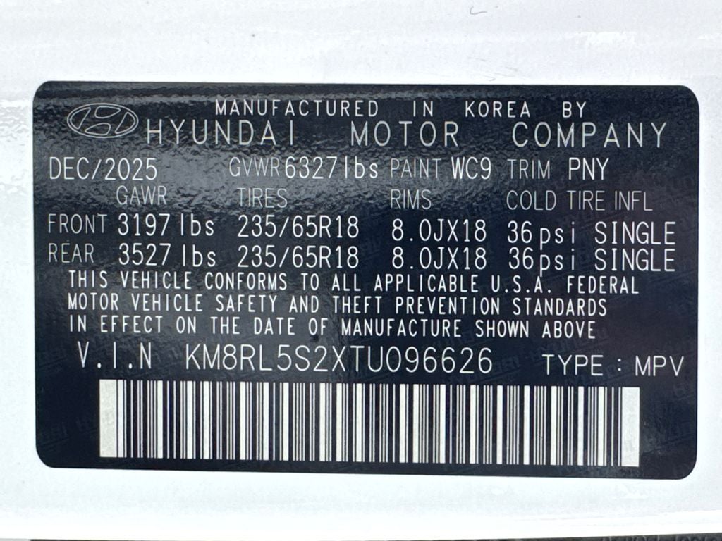 2026 Hyundai Palisade SEL 7 Passenger