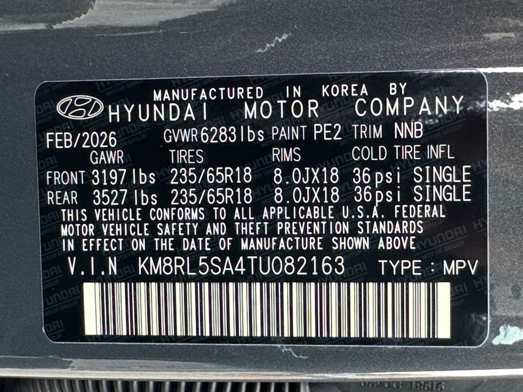 2026 Hyundai Palisade Hybrid Blue SEL 7 Passenger