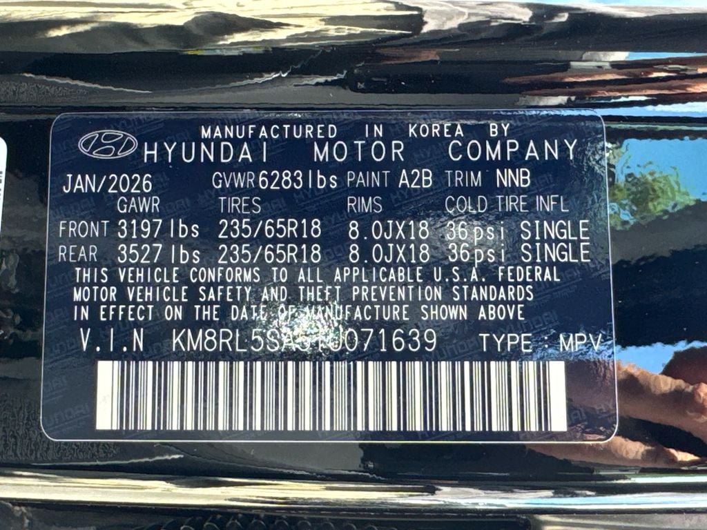 2026 Hyundai Palisade Hybrid Blue SEL 7 Passenger