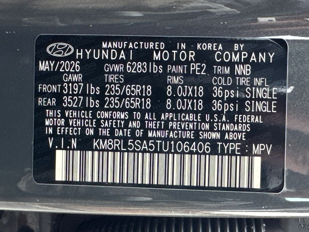 2026 Hyundai Palisade Hybrid Blue SEL 7 Passenger